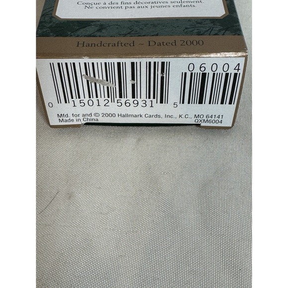 Hallmark Miniature Christmas Ornament Santas Journey Begins Sleigh VTG 2000 - Picture 5 of 9